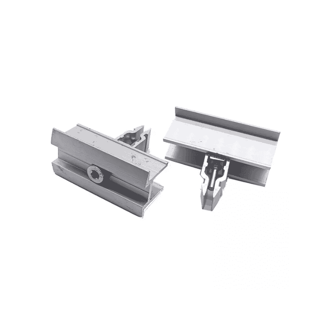 Pince double de 30 mm pour panneaux solaires, pour profilé en H