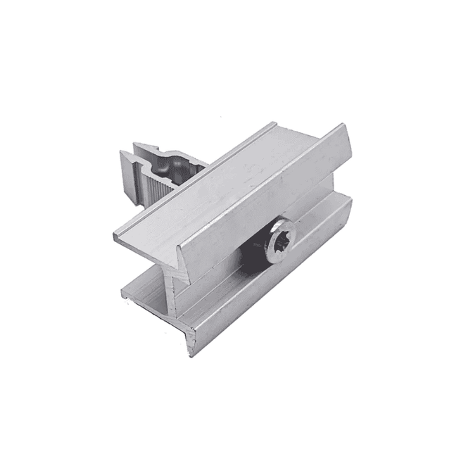 Pince double de 30 mm pour panneaux solaires, pour profilé en H