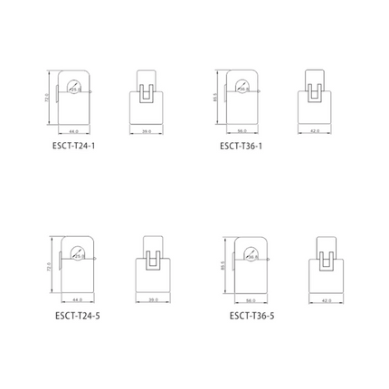 Bobine de transformateur de courant ESCT-T36 600 A/5 A, EASTRON