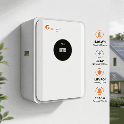 Batterie LiFePO4 5,9 kWh, 25,6 V, FLA24230-EU, Felicity Solar