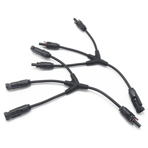 Raccord en Y avec câble, MC4 3-en-1 parallèle, 1 000 V, IP67