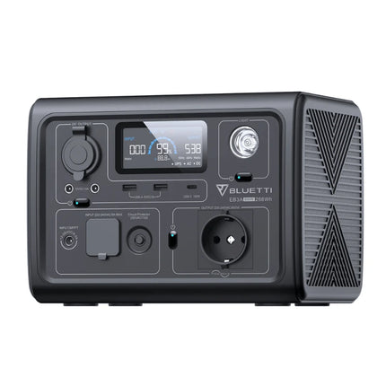 Station d'alimentation portable Bluetti 600 W, recharge par panneau solaire ou sur secteur