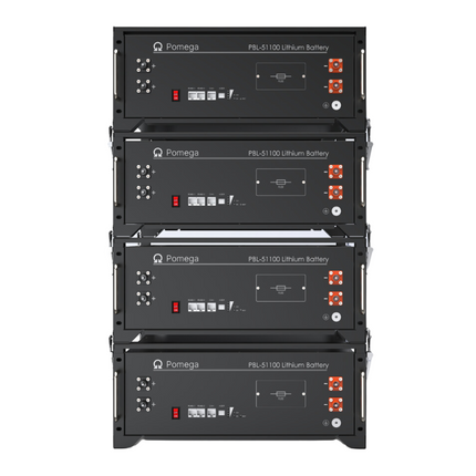 Batterie photovoltaïque, LiFePo4, 5,12 kWh, PBL-51100, Pomega