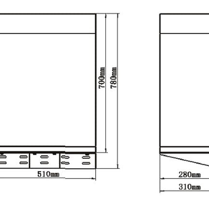Armoire/rack mural pour batteries R-Box Pytes E-BOX-48100R