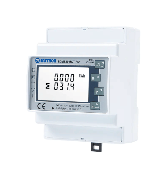Compteur intelligent triphasé DEYE SDM630MCT avec Modbus, EASTRON