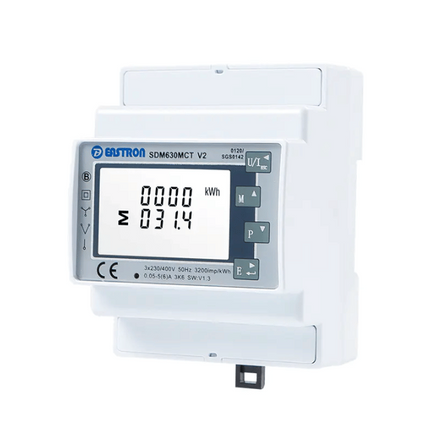 Compteur intelligent triphasé DEYE SDM630MCT avec Modbus, EASTRON