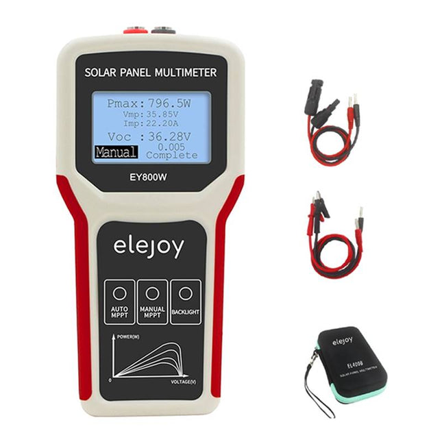 Testeur multimètre MPPT 1600 W pour panneaux photovoltaïques, Elejoy