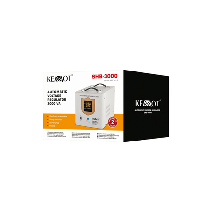 Stabilisateur de tension automatique à servomoteur, 3000 VA, KEMOT