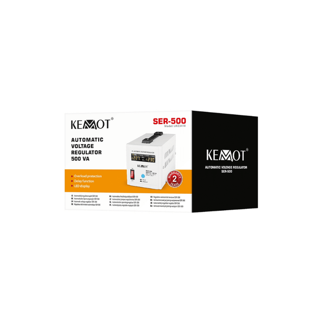 Stabilisateur de tension automatique 500 VA, KEMOT