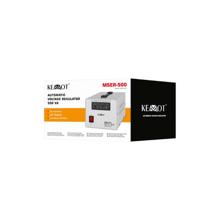 Stabilisateur de tension automatique à servomoteur 500 VA, KEMOT