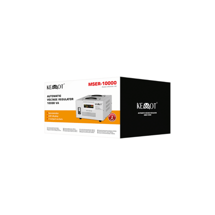 Stabilisateur de tension automatique à servomoteur, 10 000 VA, KEMOT