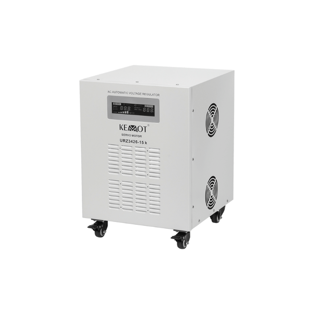 Stabilisateur de tension automatique à servomoteur, 15 000 VA, KEMOT