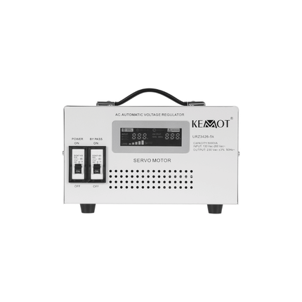 Stabilisateur de tension automatique à servomoteur, 5000 VA, KEMOT