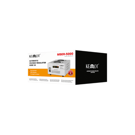 Stabilisateur de tension automatique à servomoteur, 5000 VA, KEMOT