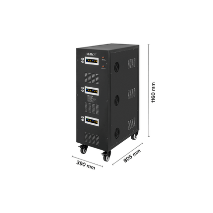 Stabilisateur de tension automatique à servomoteur, 100 kVA, KEMOT