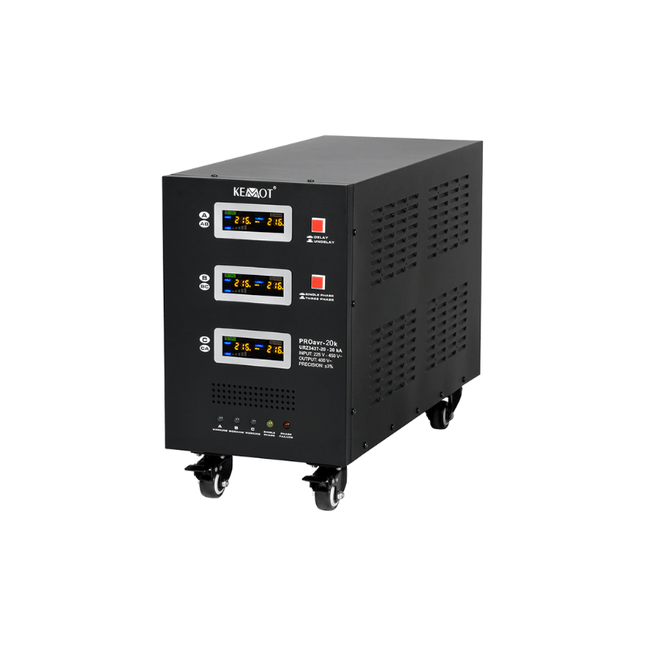 Stabilisateur de tension automatique à servomoteur de 20 kVA, KEMOT