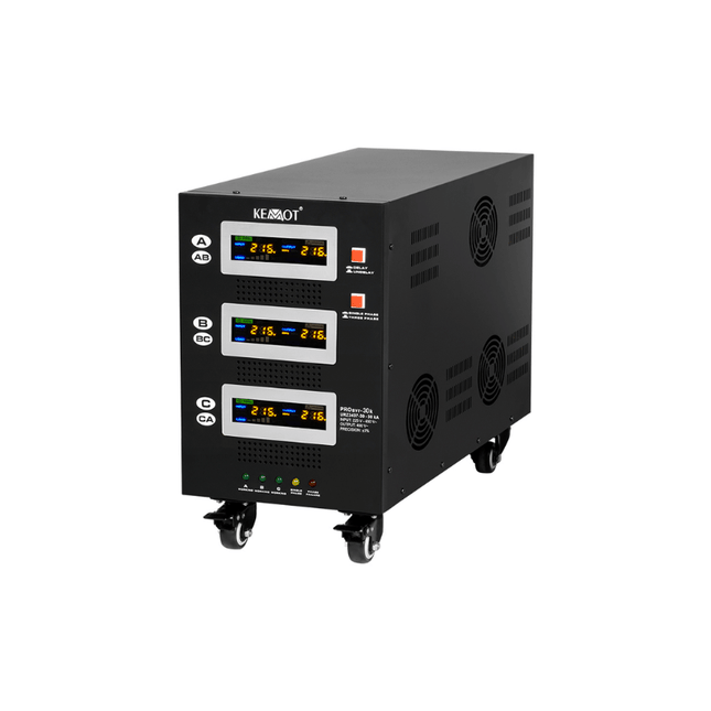 Stabilisateur de tension automatique à servomoteur, 30 kVA, KEMOT