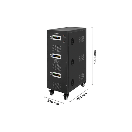 Stabilisateur de tension automatique à servomoteur de 80 kVA, KEMOT