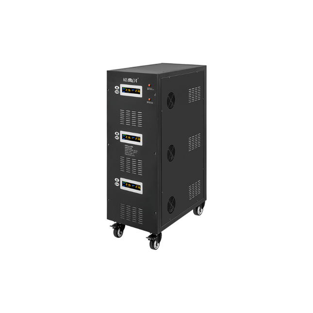 Stabilisateur de tension automatique à servomoteur de 80 kVA, KEMOT
