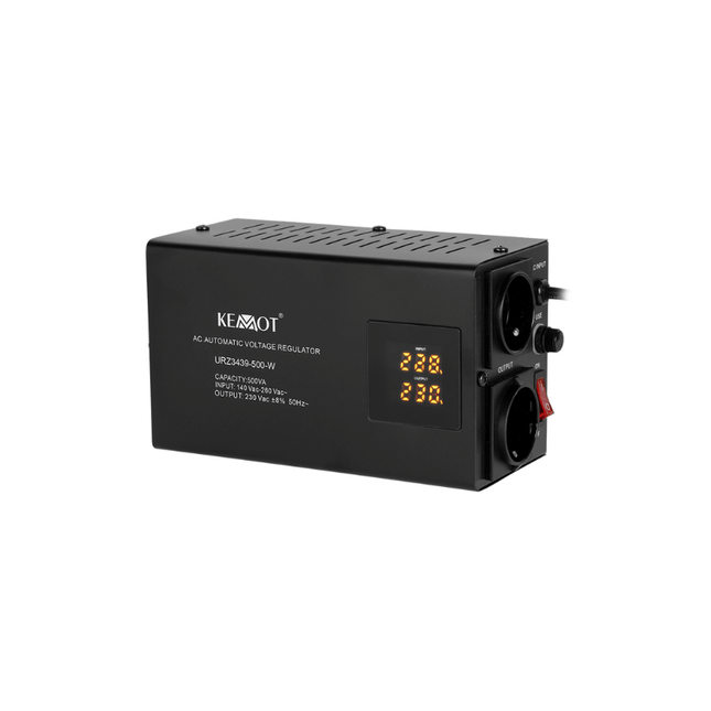 Stabilisateur de tension automatique mural KEMOT 500 VA