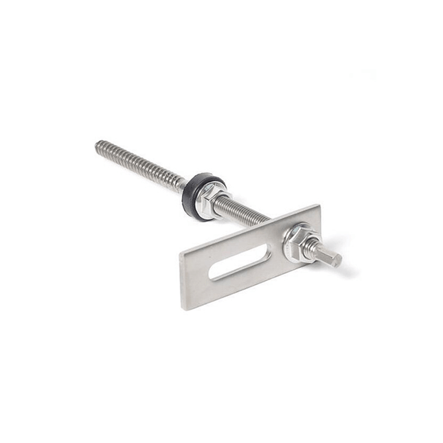 Boulon d'ancrage pour toiture en tôle M10x250, compatible avec K2 Solidrail et les profilés en H