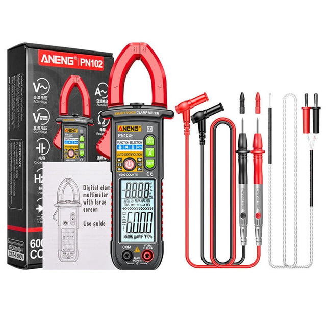 Pince ampèremétrique, Smart Voice, numérique PN102+, ANENG