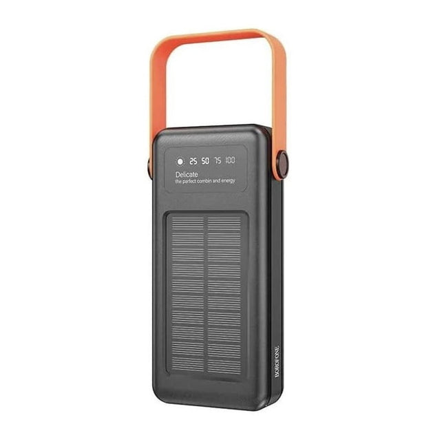 Batterie externe de 30 000 mAh avec panneau solaire photovoltaïque, BoroFone
