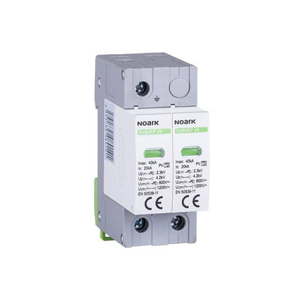 Parafoudre pour installation photovoltaïque, classe 2, Ex9UEP 2P 600 V, Noark