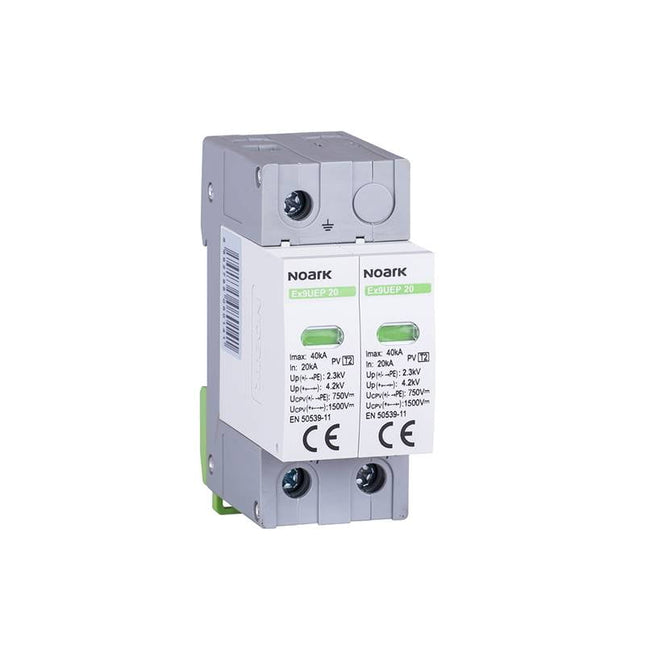 Parafoudre pour installation photovoltaïque, classe 2, Ex9UEP 2P 750 V, Noark