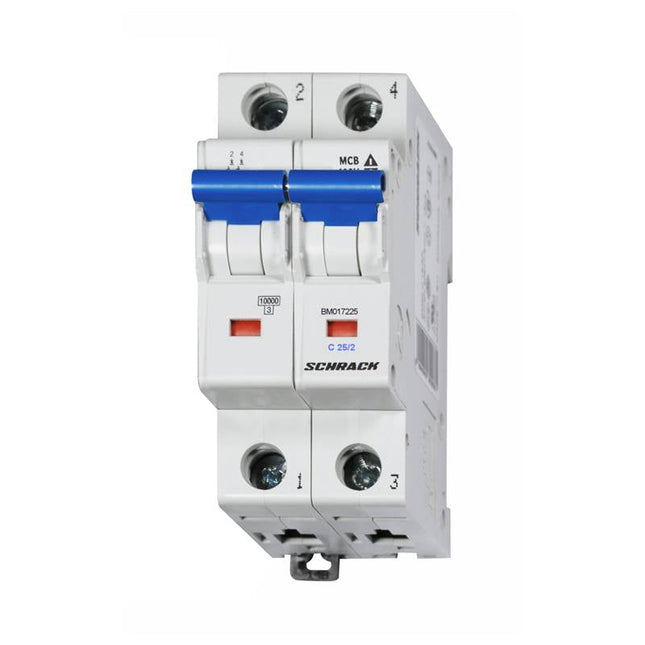 Disjoncteur automatique modulaire C25/2 10 kA, Schrack