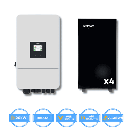 Onduleur Deye 20 kW, SUN-20K-SG05LP3-EU-SM2 + batterie V-TAC 20,48 kWh