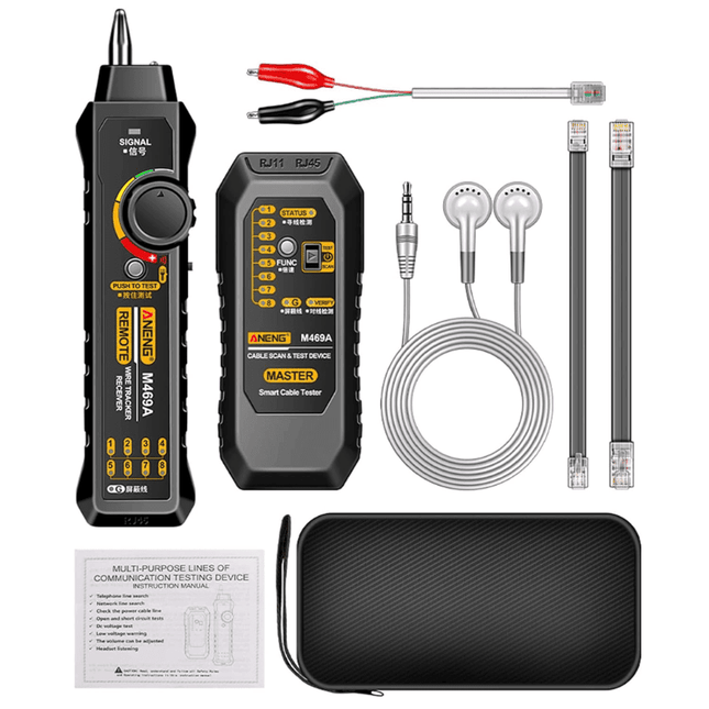 Testeur de réseau RJ45, détecteur de câble UTP, ANENG