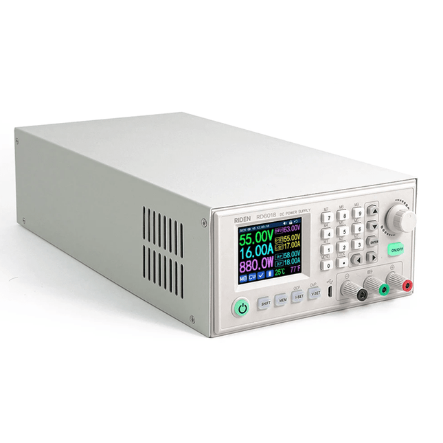 Alimentation électrique en courant continu de laboratoire 0–60 V, 6 A, 360 W