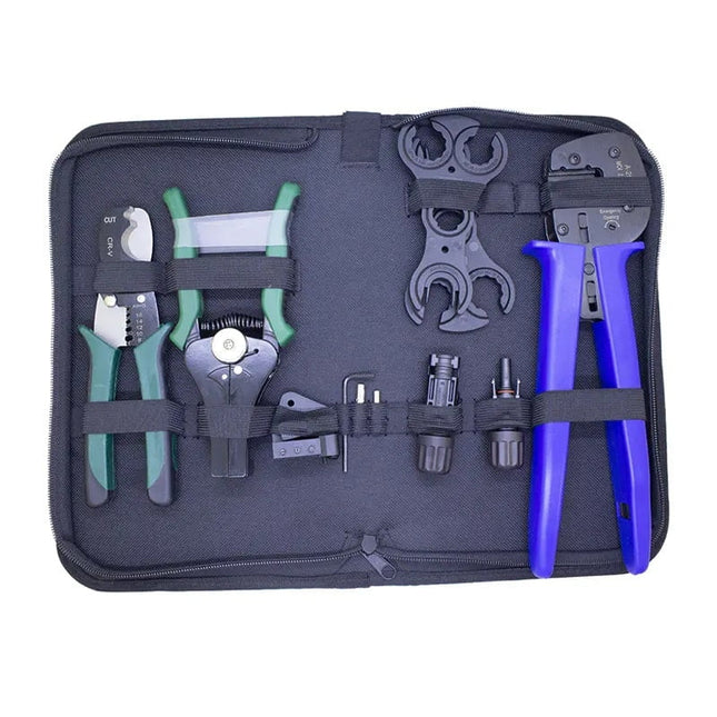 Kit d'outils pour installateurs photovoltaïques, pince à sertir MC4